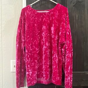 Pink sweater. Velvet very warm